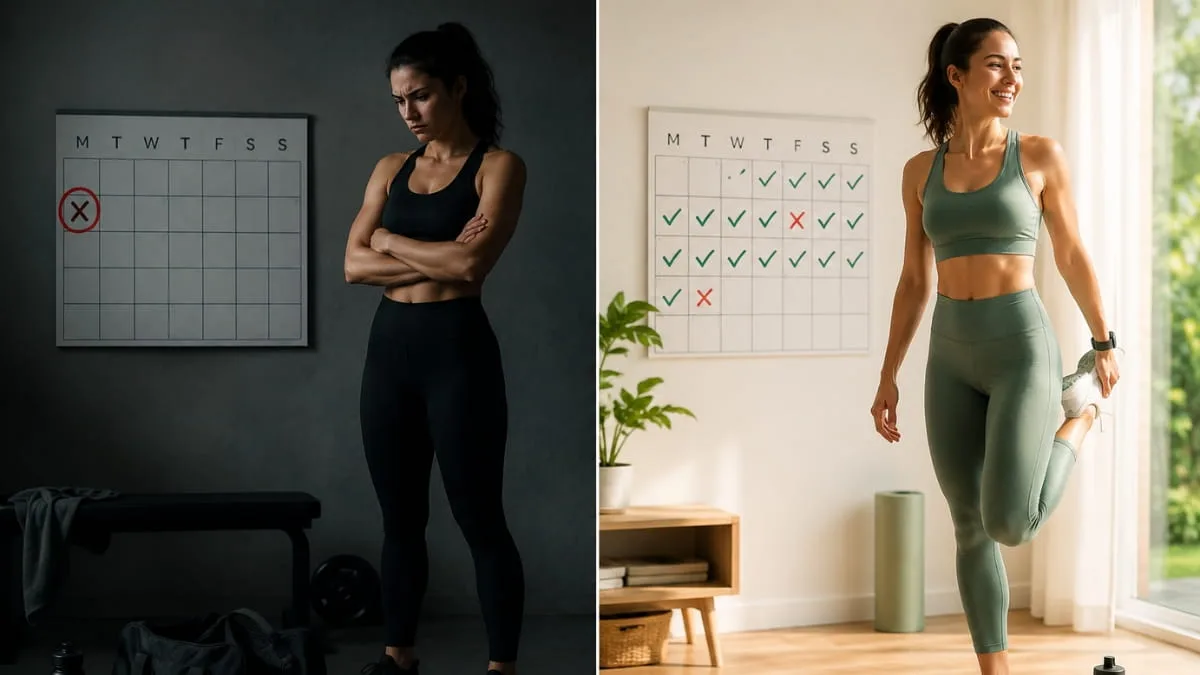 All or nothing mindset in fitness