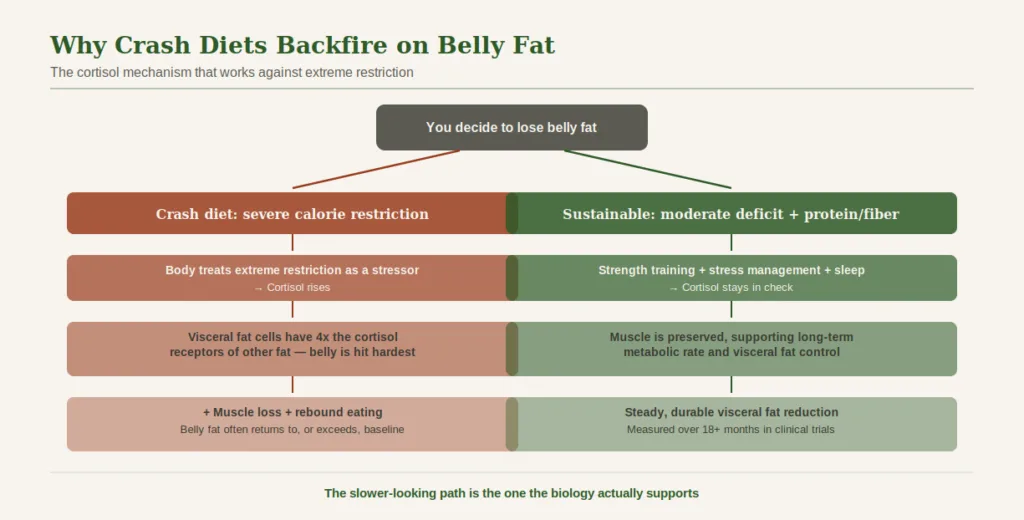 crash diet vs sustainable diet
