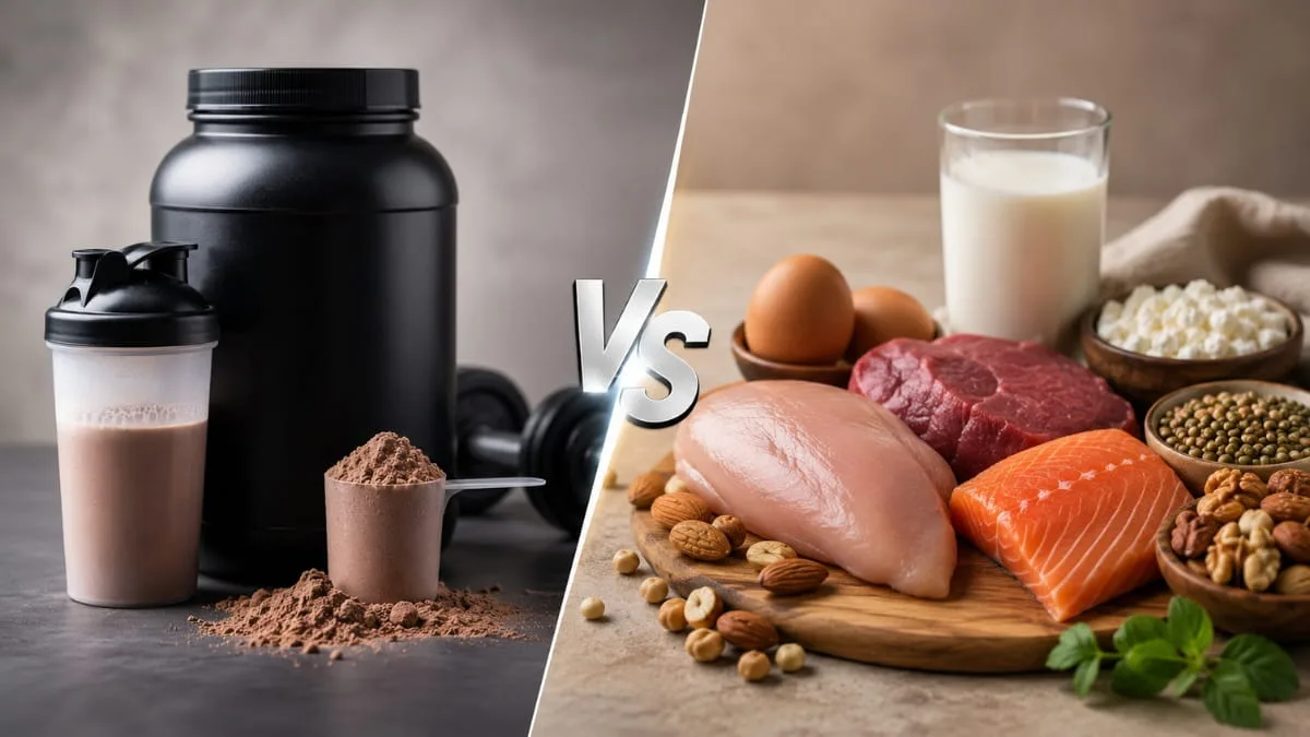 whey protein vs food