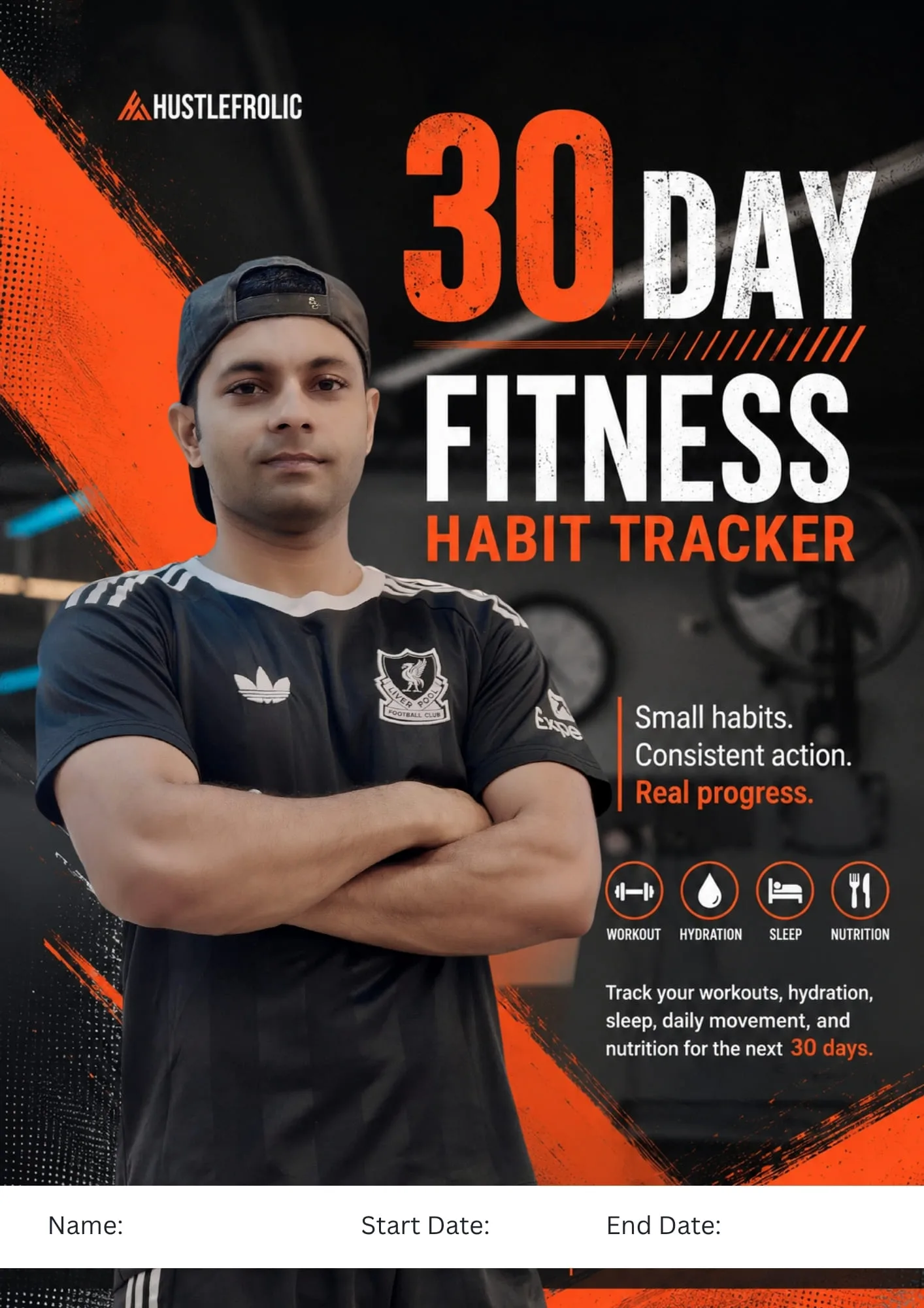 30 Day Fitness Habit Tracker